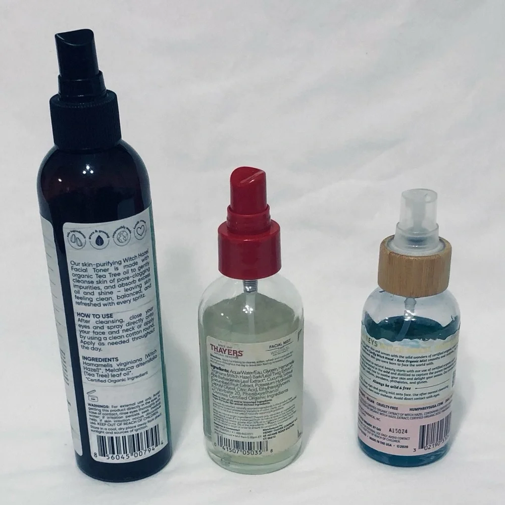 Bundle Facial Mist WitchHazel/ Facial Toner. Preowned.